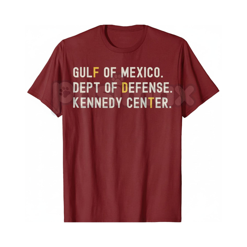 Pasimax Gulf of Mexico Dept of Defense T-Shirt - Kennedy Center Graphic Tee, Esoteric Government Agency Apparel, Niche Milita