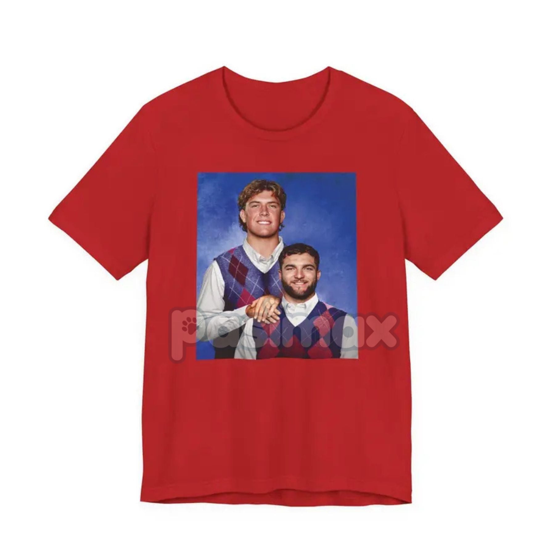 Pasimax Jaxson and Cam Dynamic Duo Football T-Shirt — detail close-up