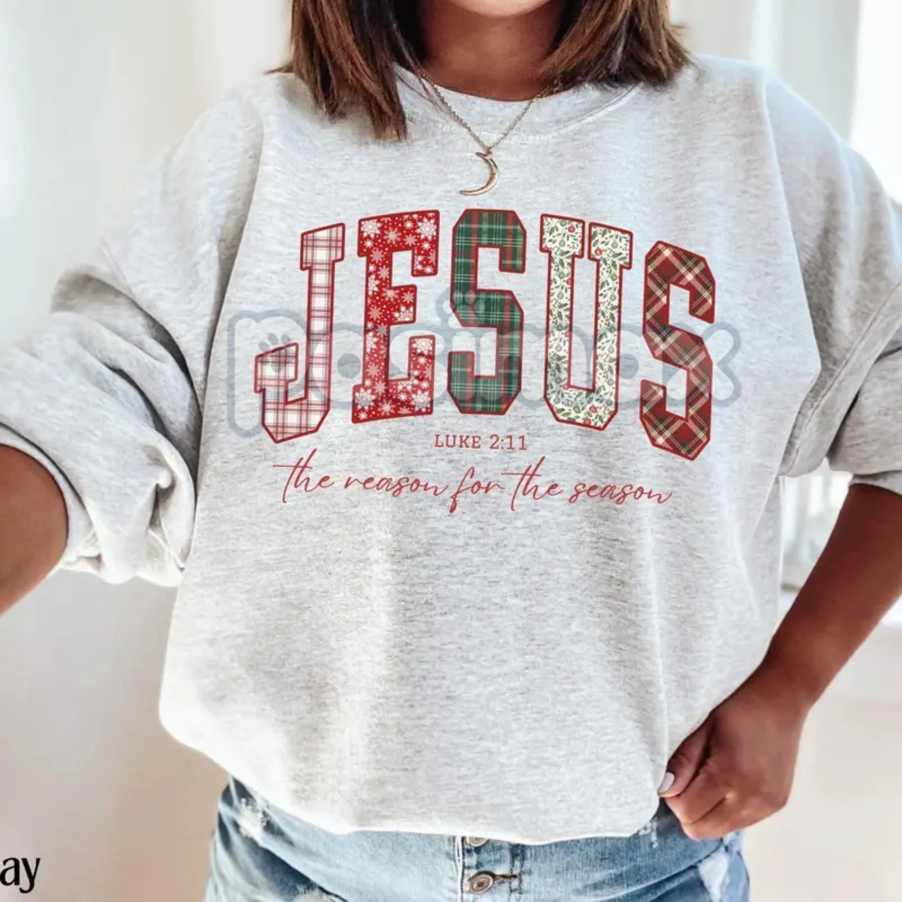 Pasimax Christian Jesus Sweatshirt | Inspirational Faith Jumper | Religious Scripture Quote Crewneck | Spiritual Gift Apparel