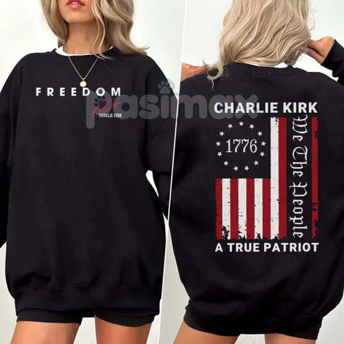 Charlie Freedom Sweatshirt – Patriotic 1776 American Flag Pullover