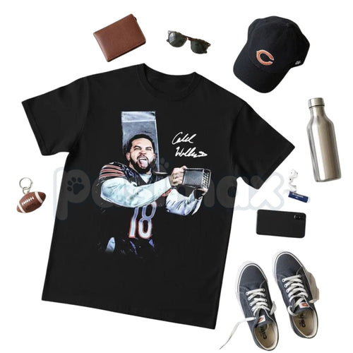 Caleb Williams Cheese Grater T-Shirt - Chicago Football Graphic Tee, Funny Chicago QB Rivalry Shirt, Bear Down Game Day Apparel, Premium Heavyweight Football Fan Top