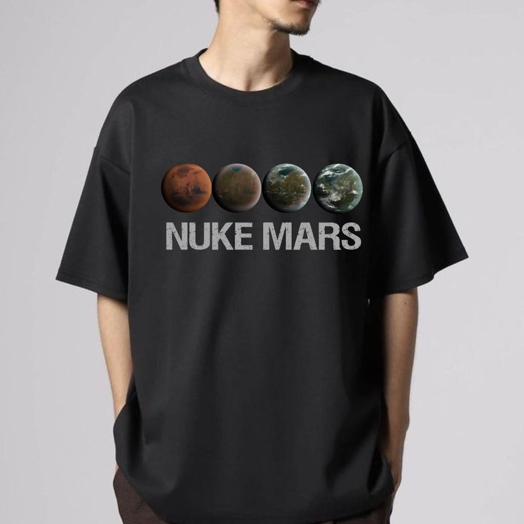 Pasimax "Nuke Mars" Essential T-Shirt — detail close-up
