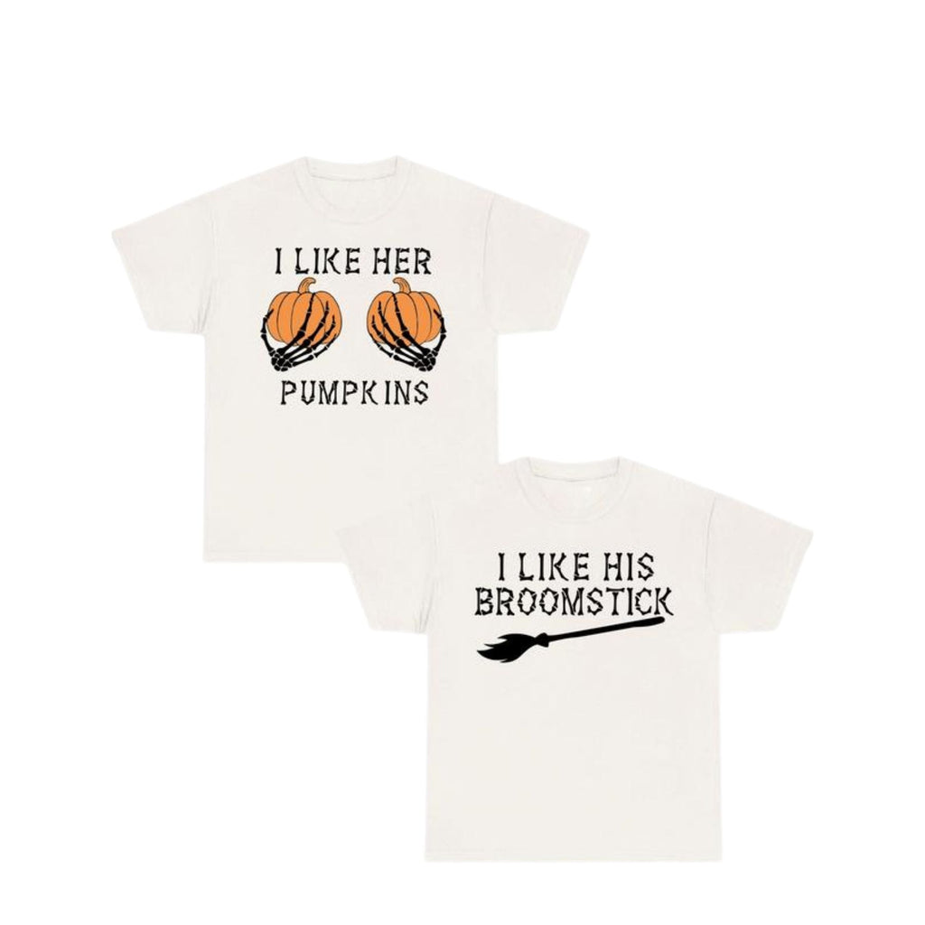 Pasimax Halloween Couple T-Shirts — detail close-up