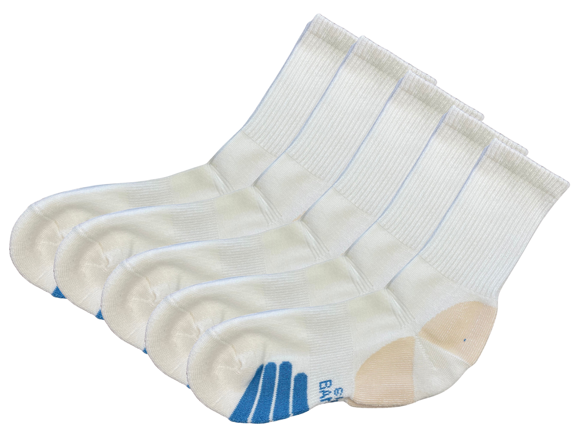 Spun Bamboo High Performance Crew Bamboo Viscose Socks — detail close-up