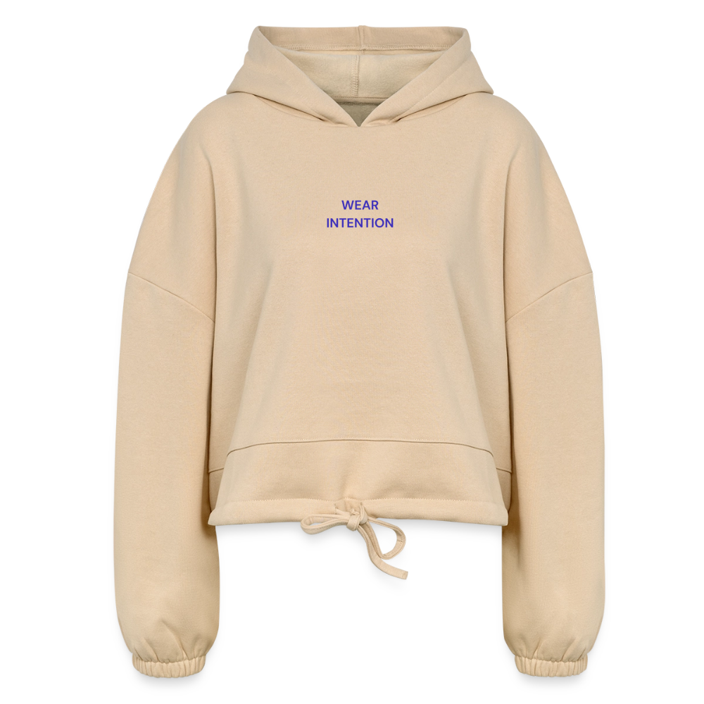 WONENA Go Green Women’s Cropped Hoodie — alternative angle