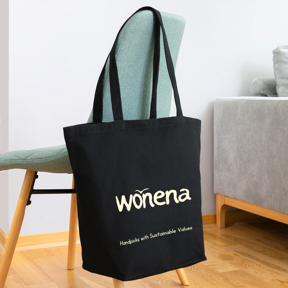 WONENA Eco-Friendly Cotton Tote - Black — reusable tote bags category context