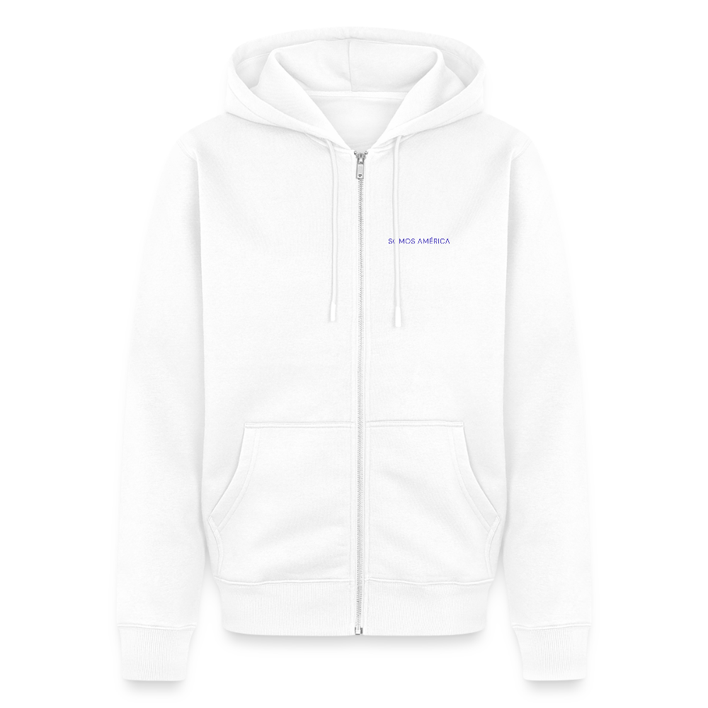 WONENA Somos America Unisex Premium Organic Zip Hoodie — main product shot