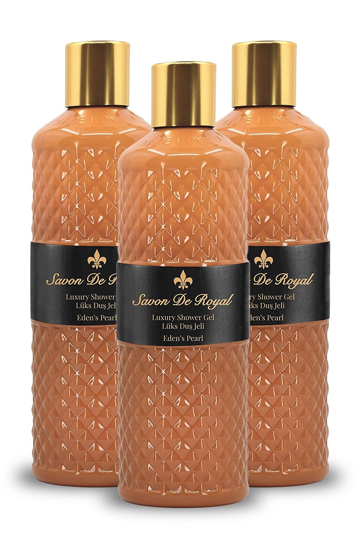 Savon de Royal Pearl Shower Gel Brown 500 Ml x3