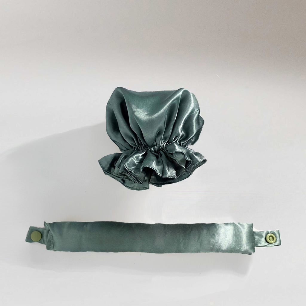 m'Chel Haircare Satin Heatless Curler + Satin Wrap — detail close-up