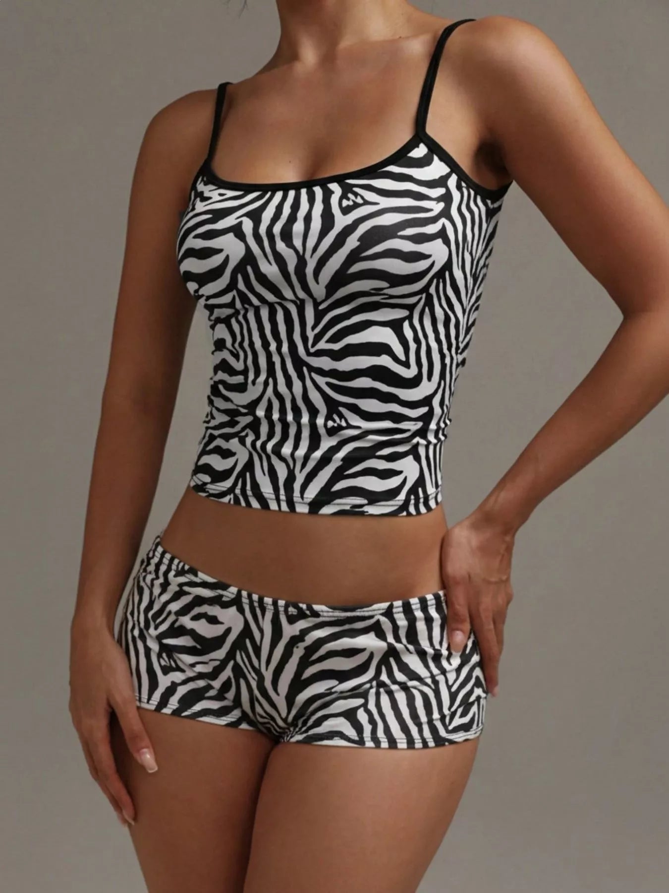 Leopard Print Cami ad Shorts Set