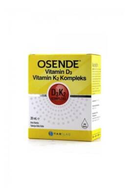 Osende Vitamin D3K2 Complex Drops - Supports Bone Health & Cardiovascular System - 20ml Bottle