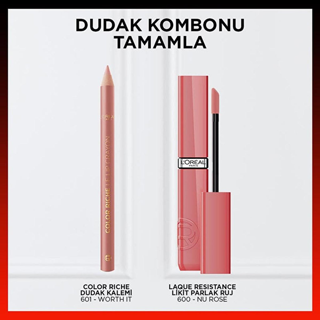 L'Oreal Paris Infaillible Le Nu Rose Liquid Lipstick: 16H Hydration & Intense Glossy Shine | Long-Lasting, Non-Sticky Formula