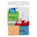Flink & Sauber Microfiber Glass Cleaning Cloth - Dual-Sided, Washable, 13.78 x 15.75 inches