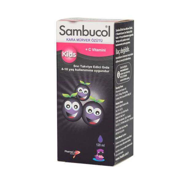 Sambucol Kids Elderberry Syrup - Supports Immune System Health for Children - 4.06 fl oz (120 ml)