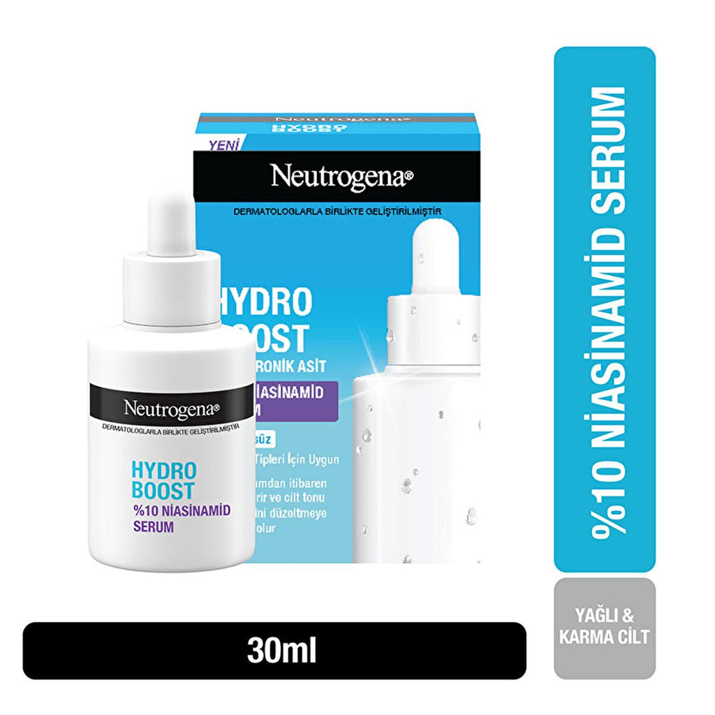 Neutrogena Hydro Boost Niacinamide Serum - 10% Niacinamide for Hydrated, Even Skin Tone - 30 ml