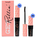 Benefit Cosmetics Get Rollin Roller Lash Mascara Booster Set: Super Curl & Lift, Long-Lasting, Vegan, Cruelty-Free Mascara - Full & Travel Size