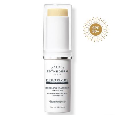 Esthederm Institut Photo Reverse Stick SPF 50+ Sunscreen - Anti-Dark Spot, Portable Sun Protection for Sensitive Skin