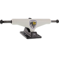 Silver Yoshi M-Hollow Skateboard Trucks 8.5″ - Off White/Black (Set of 2) by Skates USA