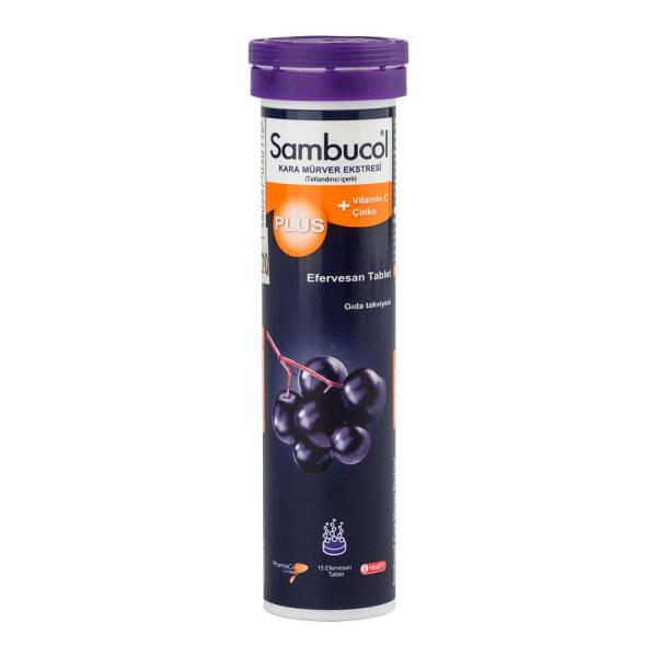 Sambucol Effervescent Vitamin C Supplement with Black Elderberry - Natural Immune Booster for Cold & Flu Relief