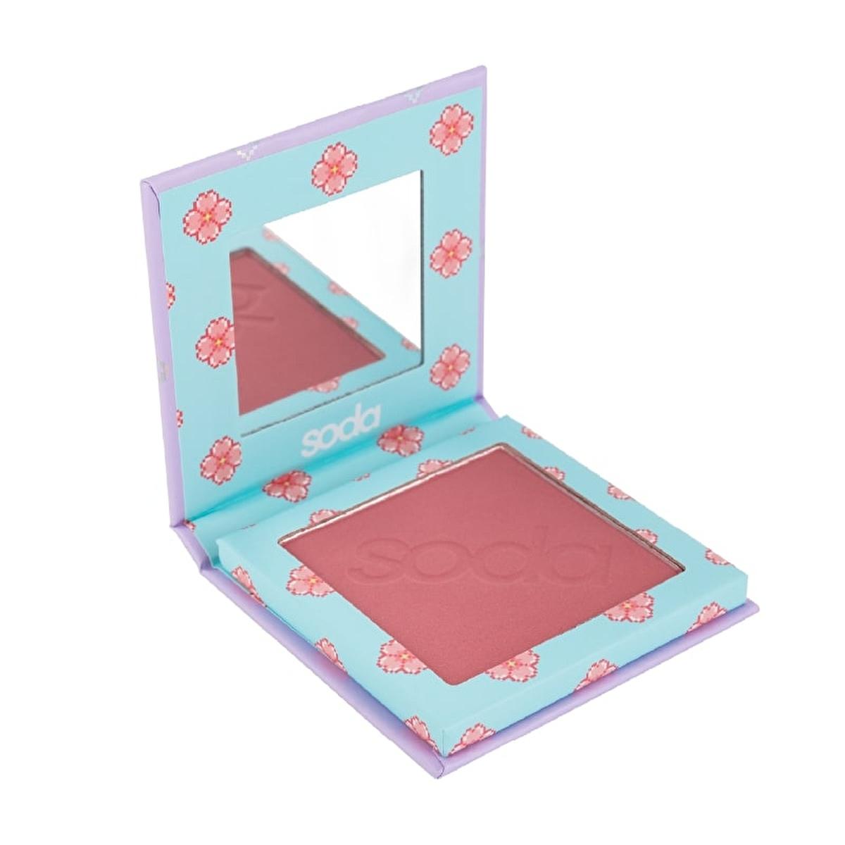 Soda Pressed Blush 102 Sakura Blossom - Matte Blush Makeup for Natural Look