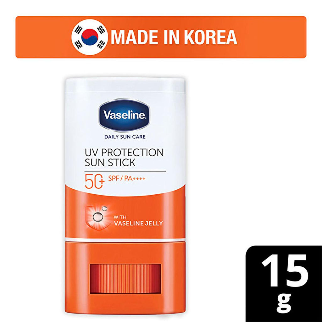Vaseline SPF 50+ Sunscreen Stick: Daily UVA/UVB Protection, Clear & Non-Greasy, Watermelon Scented - Face & Body Sun Protection