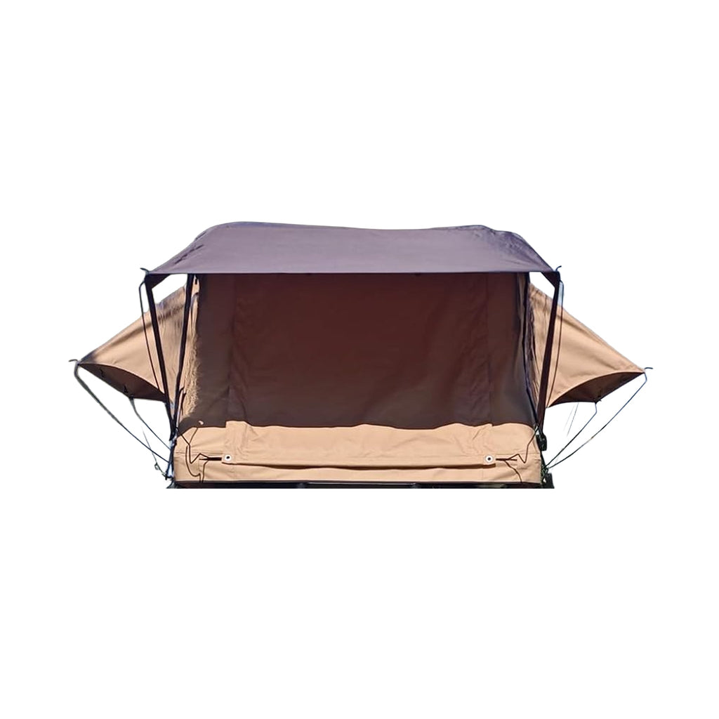 Trailora Summit Soft-Shell Aluminum Rooftop Tent With Ladder, LED Light Strip, And Memory Foam Mattress [2-3 Person] (SAK2681