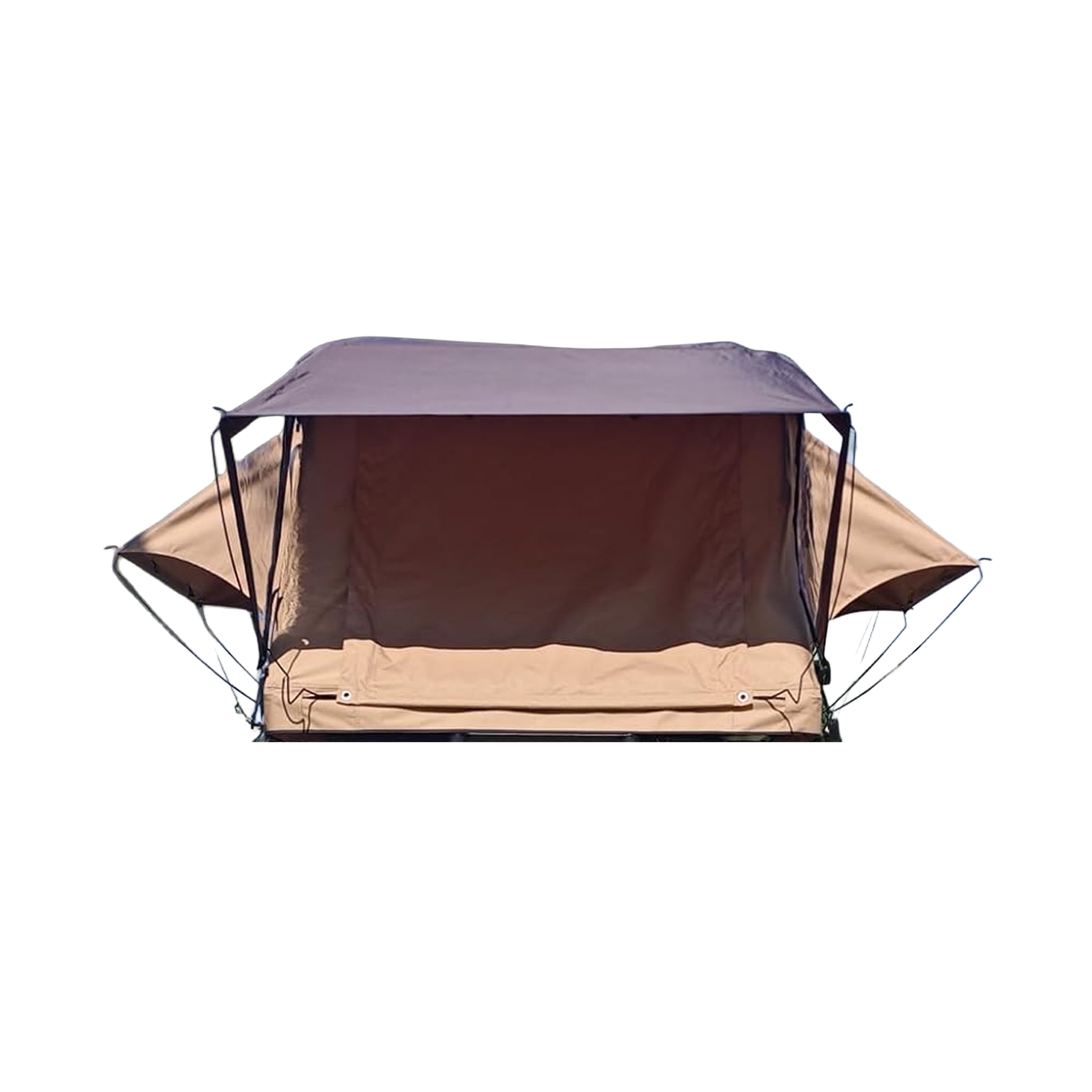 Trailora Summit Soft-Shell Aluminum Rooftop Tent With Ladder, LED Light Strip, And Memory Foam Mattress [2-3 Person] (SAK2681