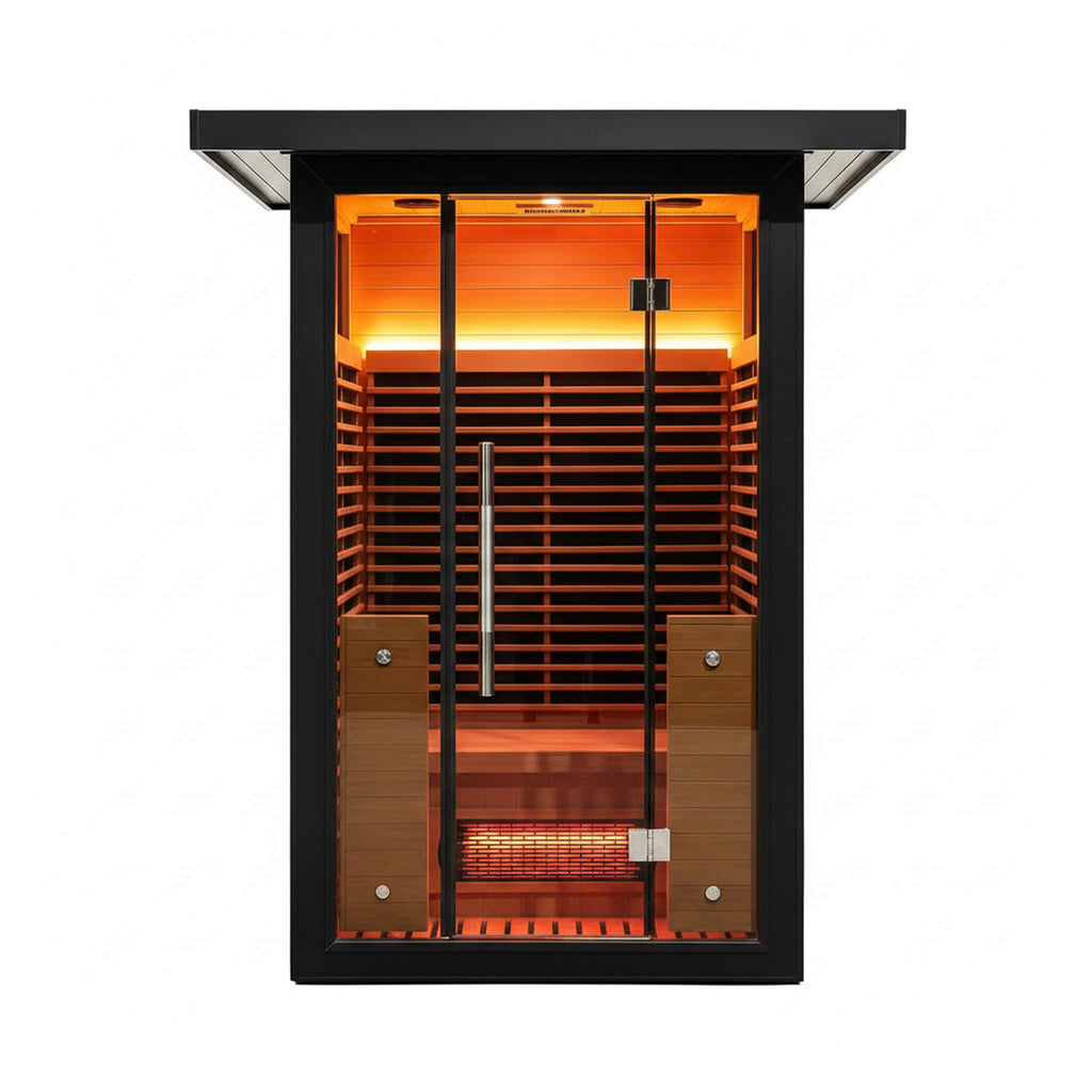 Thermora Lugano 2-Person Outdoor Full-Spectrum Infrared Sauna With Aluminum Alloy Exterior & WiFi (SAK14973) – SAKSBY WHOLESA