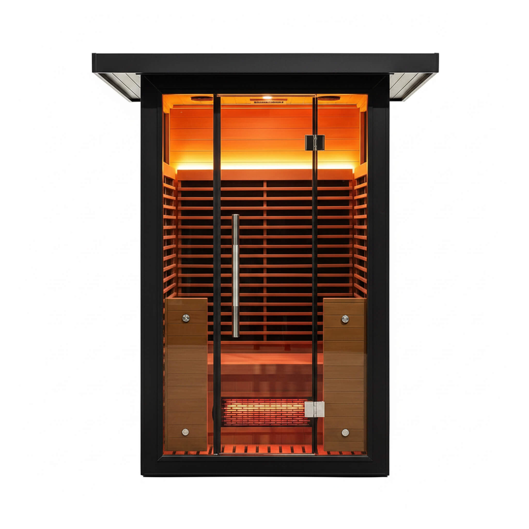 Thermora Lugano 2-Person Outdoor Full-Spectrum Infrared Sauna With Aluminum Alloy Exterior & WiFi (SAK14973) – SAKSBY WHOLESA