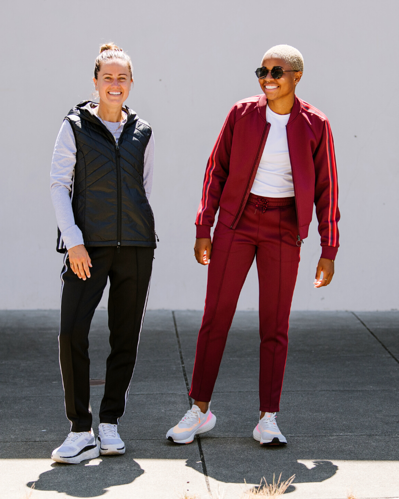 Goal Five Powerstripe Eco-Friendly Down Hooded Vest — side view