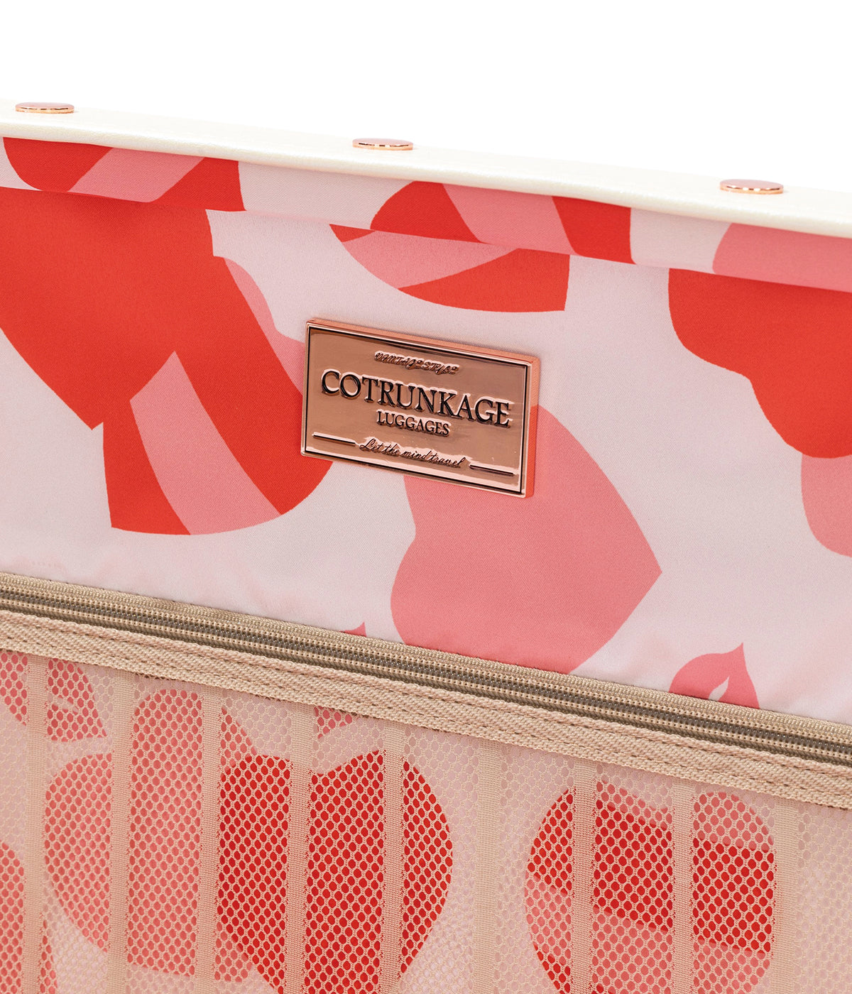 Minimalism Train Case - Cream White's