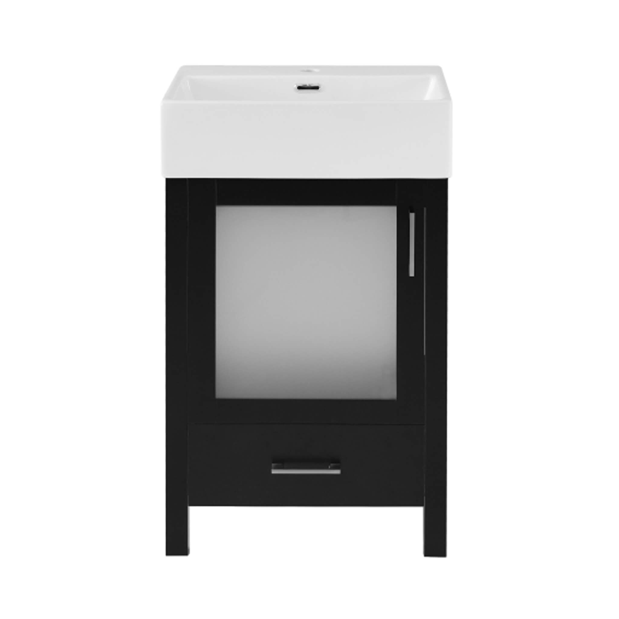 Nuvia 20-Inch Modern Bathroom Vanity With Ceramic Sink And Storage Cabinet (SAK83047) – SAKSBY WHOLESALE, view 25