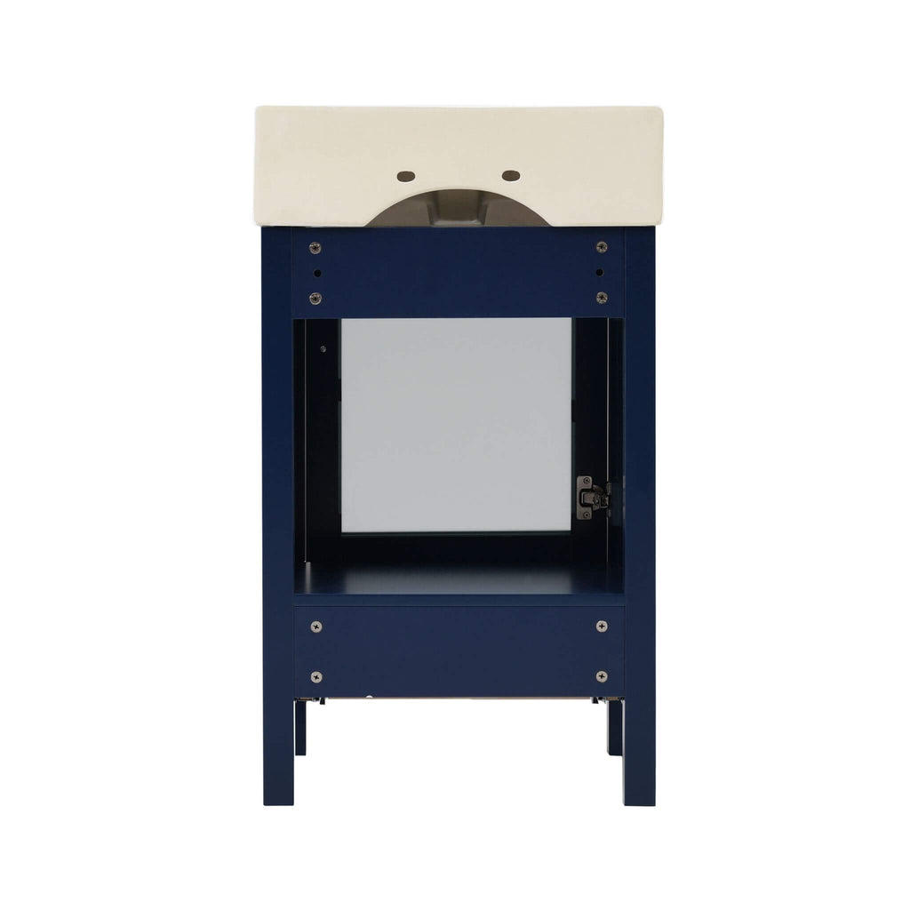 Nuvia 20-Inch Modern Bathroom Vanity With Ceramic Sink And Storage Cabinet (SAK83047) – SAKSBY WHOLESALE, view 11
