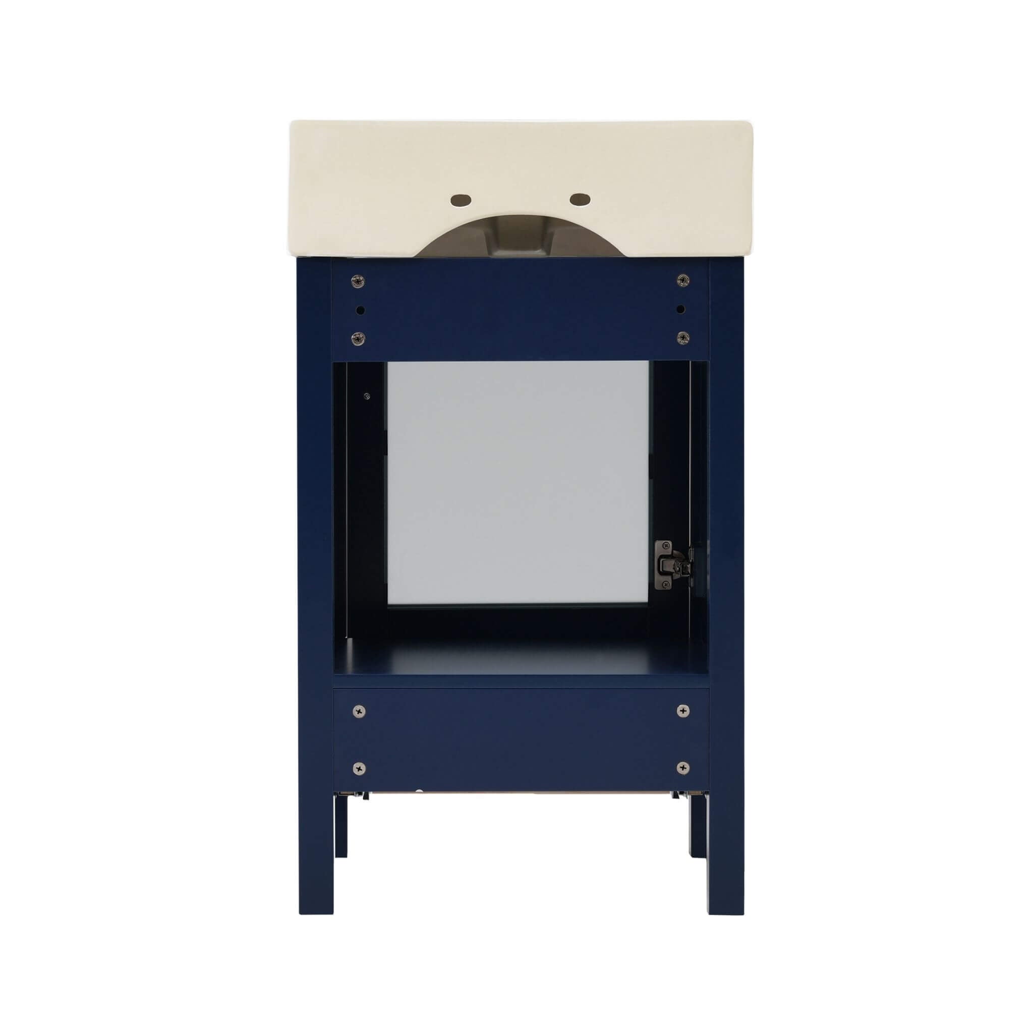 Nuvia 20-Inch Modern Bathroom Vanity With Ceramic Sink And Storage Cabinet (SAK83047) – SAKSBY WHOLESALE, view 11