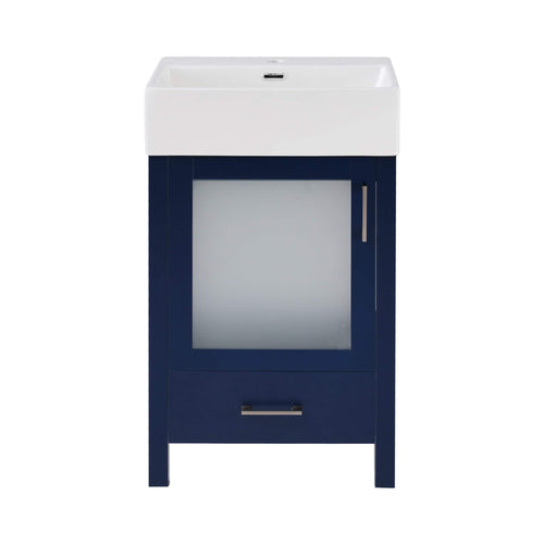 Nuvia 20-Inch Modern Bathroom Vanity With Ceramic Sink And Storage Cabinet (SAK83047) – SAKSBY WHOLESALE