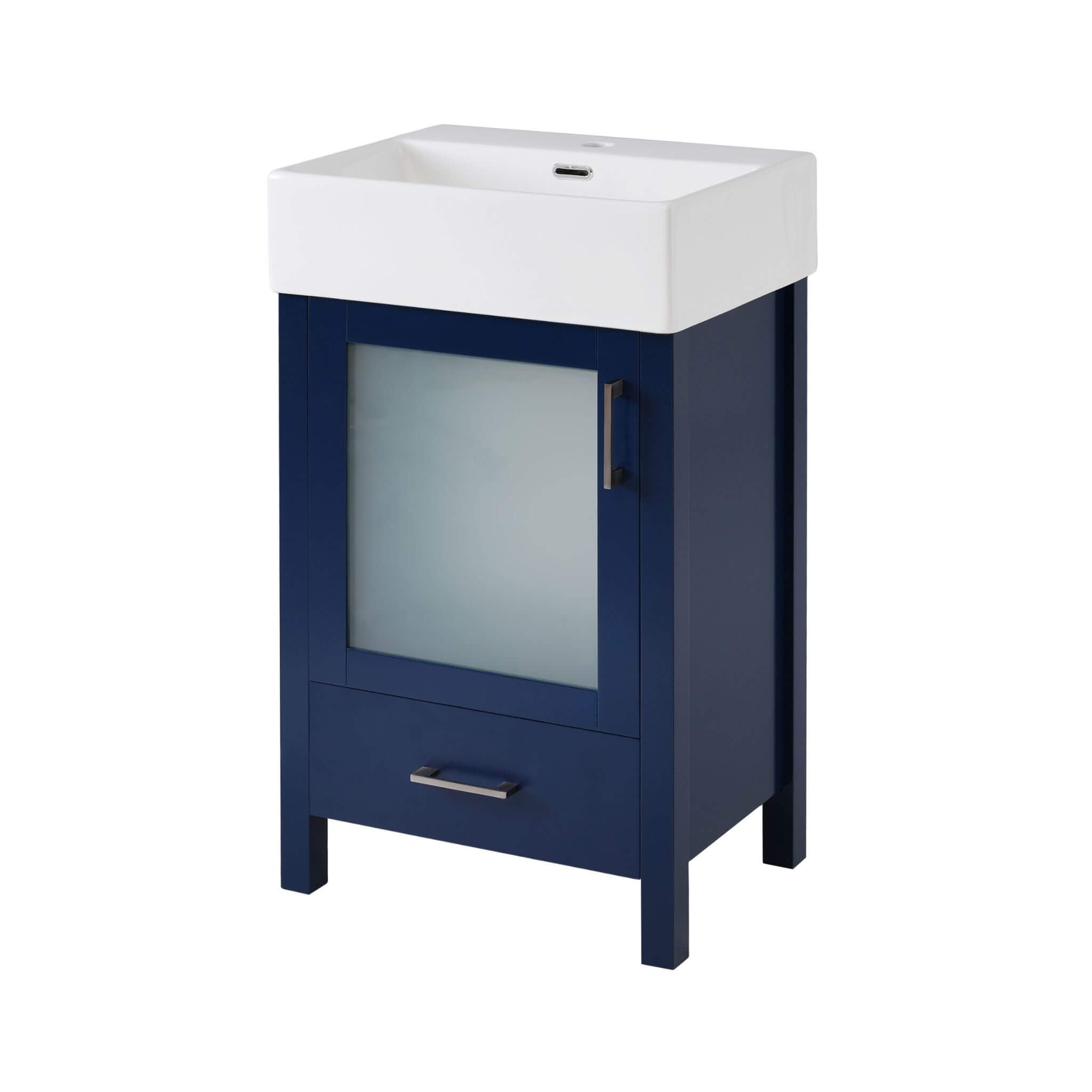 Nuvia 20-Inch Modern Bathroom Vanity With Ceramic Sink And Storage Cabinet (SAK83047) – SAKSBY WHOLESALE, view 15
