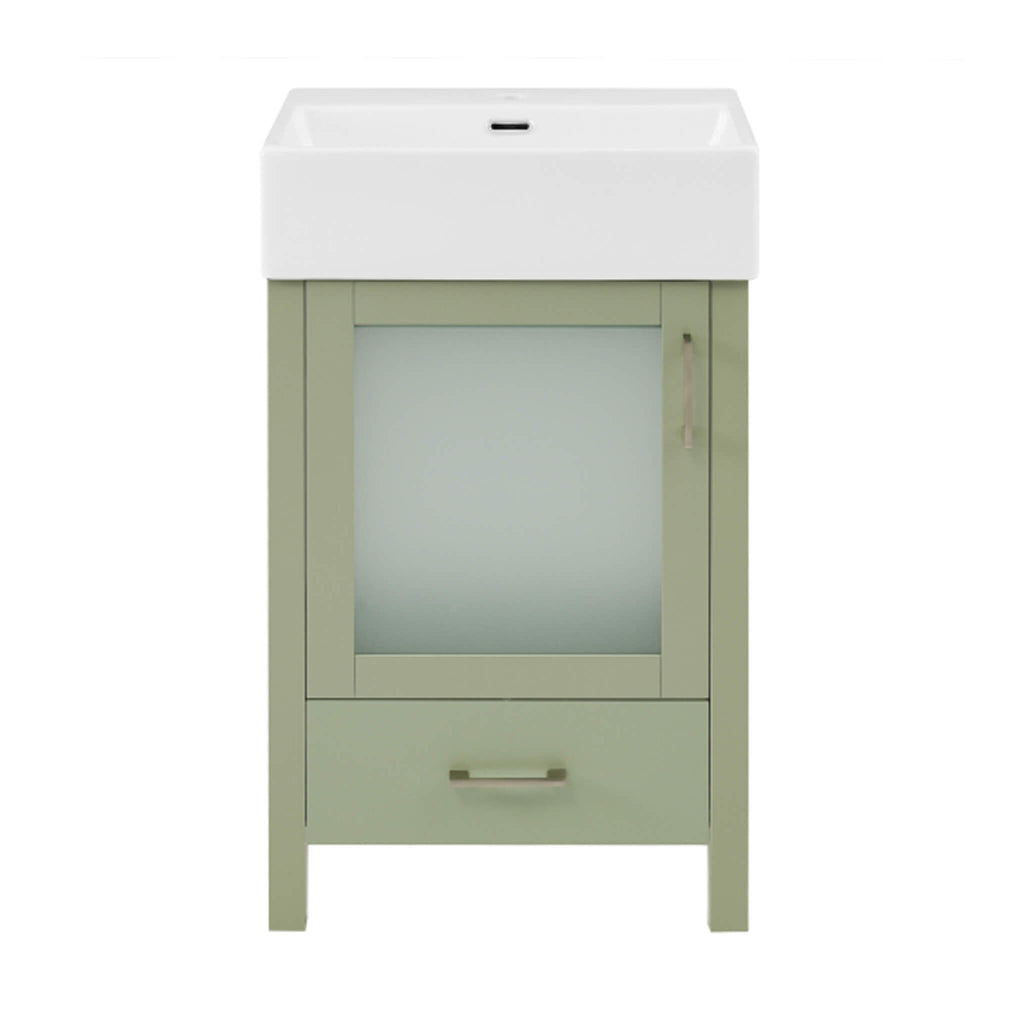 Nuvia 20-Inch Modern Bathroom Vanity With Ceramic Sink And Storage Cabinet (SAK83047) – SAKSBY WHOLESALE, view 24