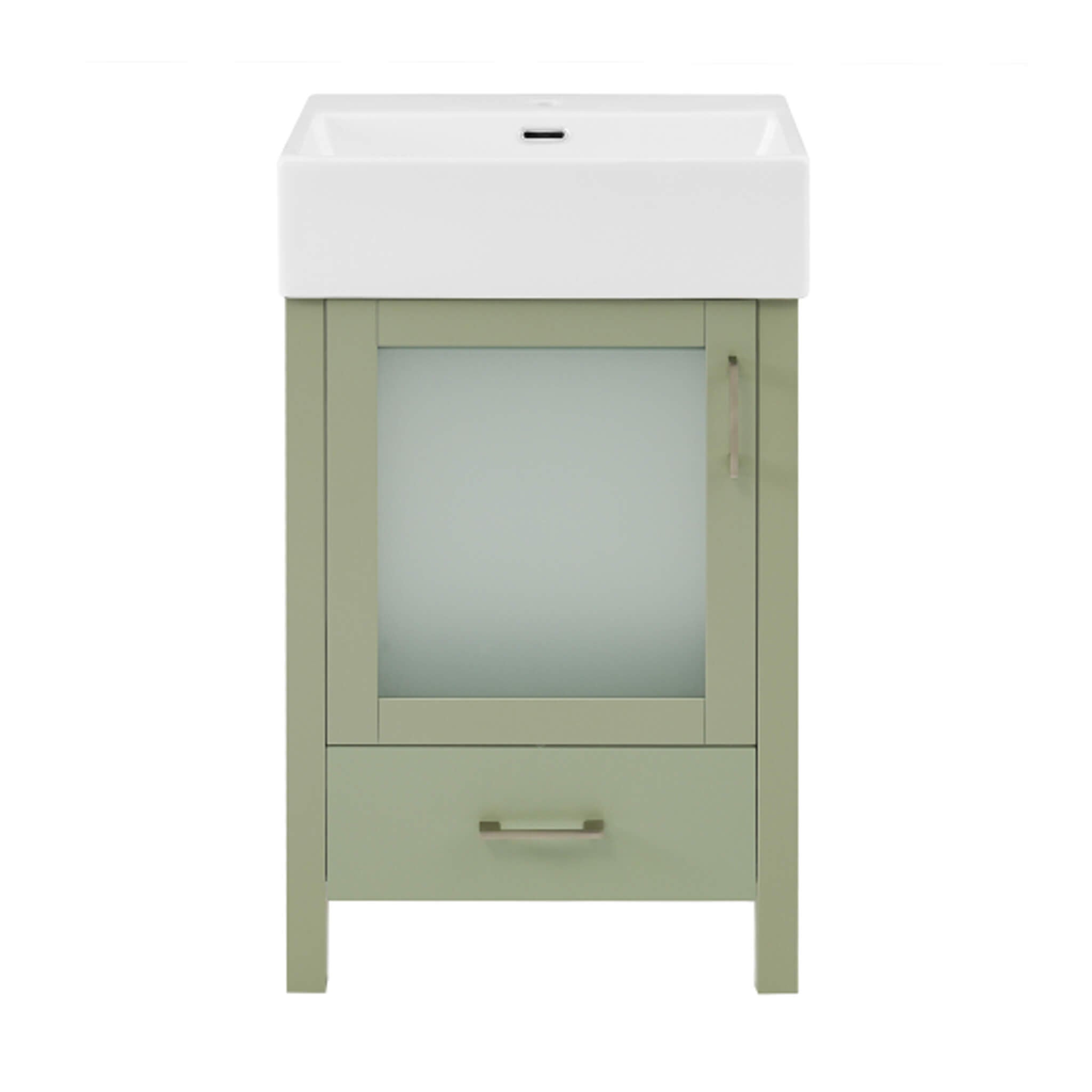Nuvia 20-Inch Modern Bathroom Vanity With Ceramic Sink And Storage Cabinet (SAK83047) – SAKSBY WHOLESALE, view 24