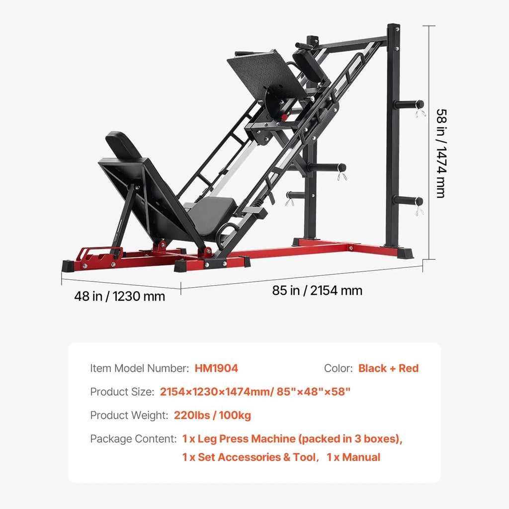 Rovix 2000LBS Adjustable Leg Press And Hack Squat Machine For Home Gym Workouts (SAK53148) – SAKSBY WHOLESALE, view 13