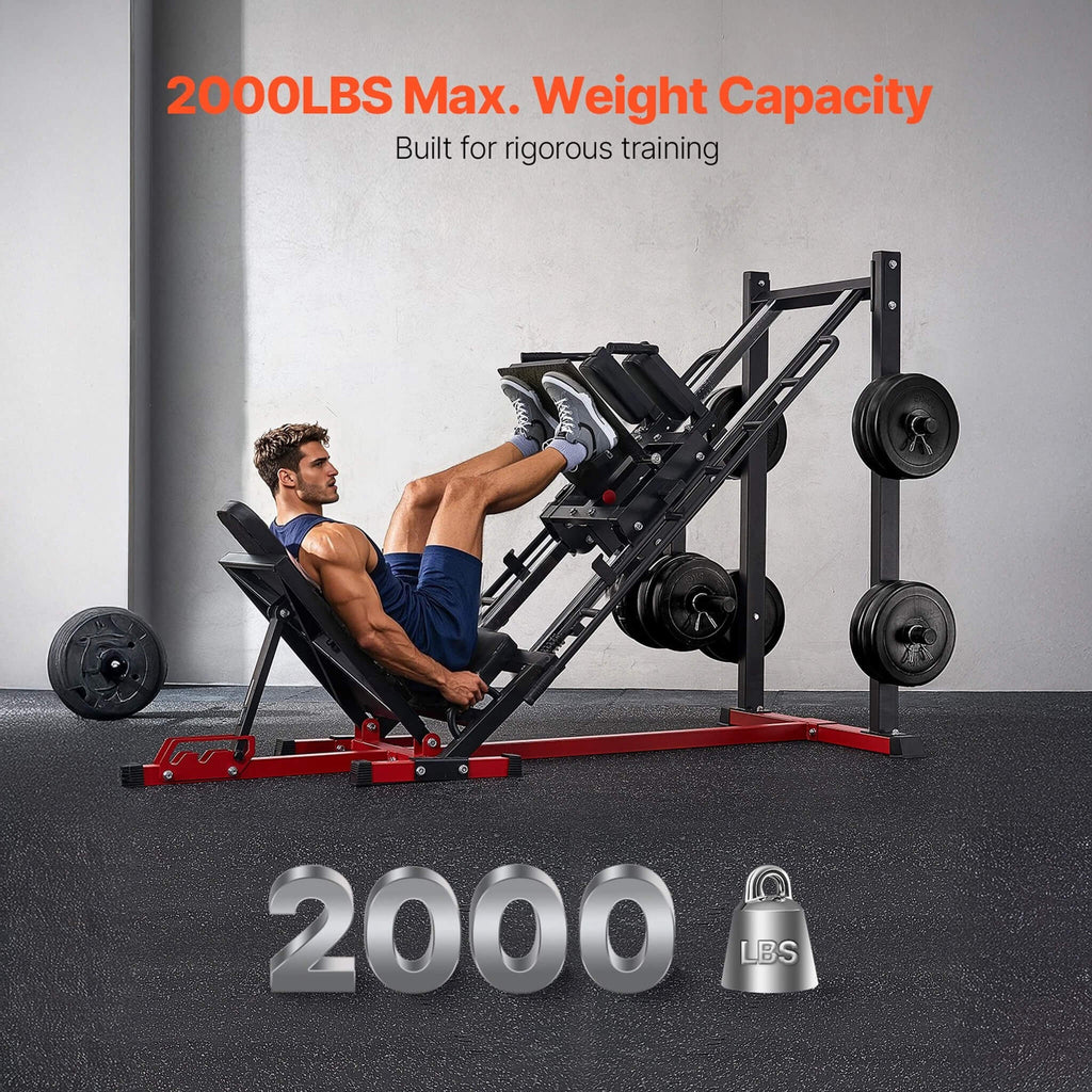Rovix 2000LBS Adjustable Leg Press And Hack Squat Machine For Home Gym Workouts (SAK53148) – SAKSBY WHOLESALE, view 12