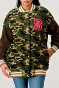 Camo Street Scholar Letterman Jacket