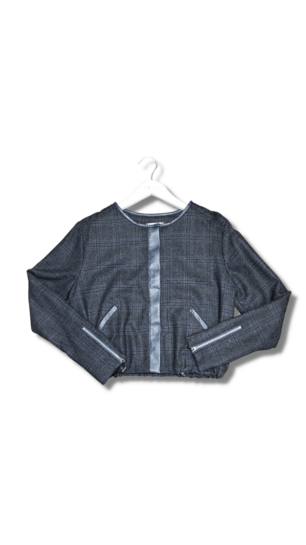 profile-nyc WOOL & LEATHER JACKET — side view