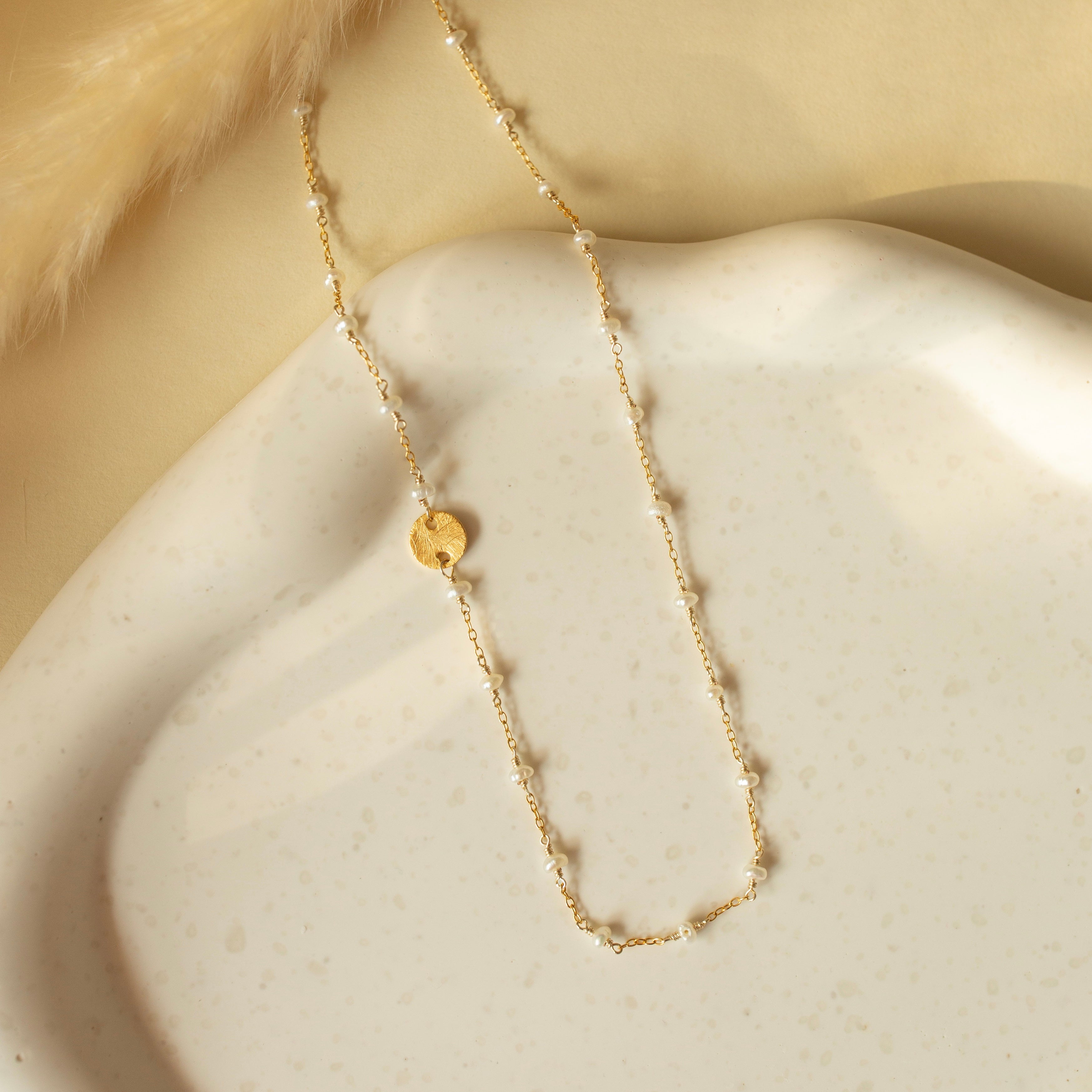 PARKEN JEWELRY PARKEN JEWELRY Pearl Paloma Chain Necklace — main product shot