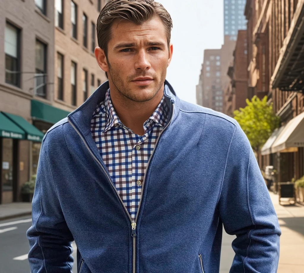 Buki Check Mate Long Sleeve Tech Shirt — lifestyle context