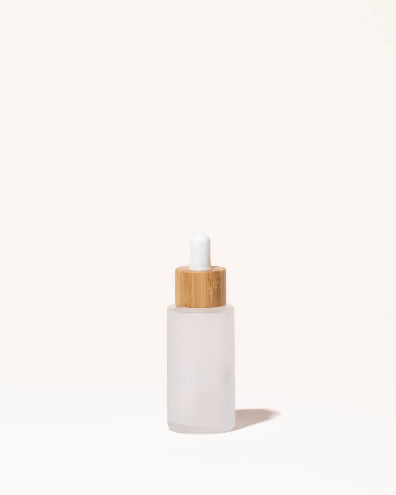 1.3oz / 40ml frosted glass & bamboo dropper bottle – makesy®