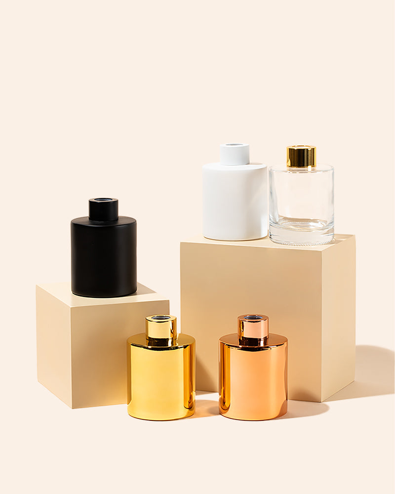 5oz mod diffuser set- translucent naked w/lustrous gold collar pack of 12 – makesy®
