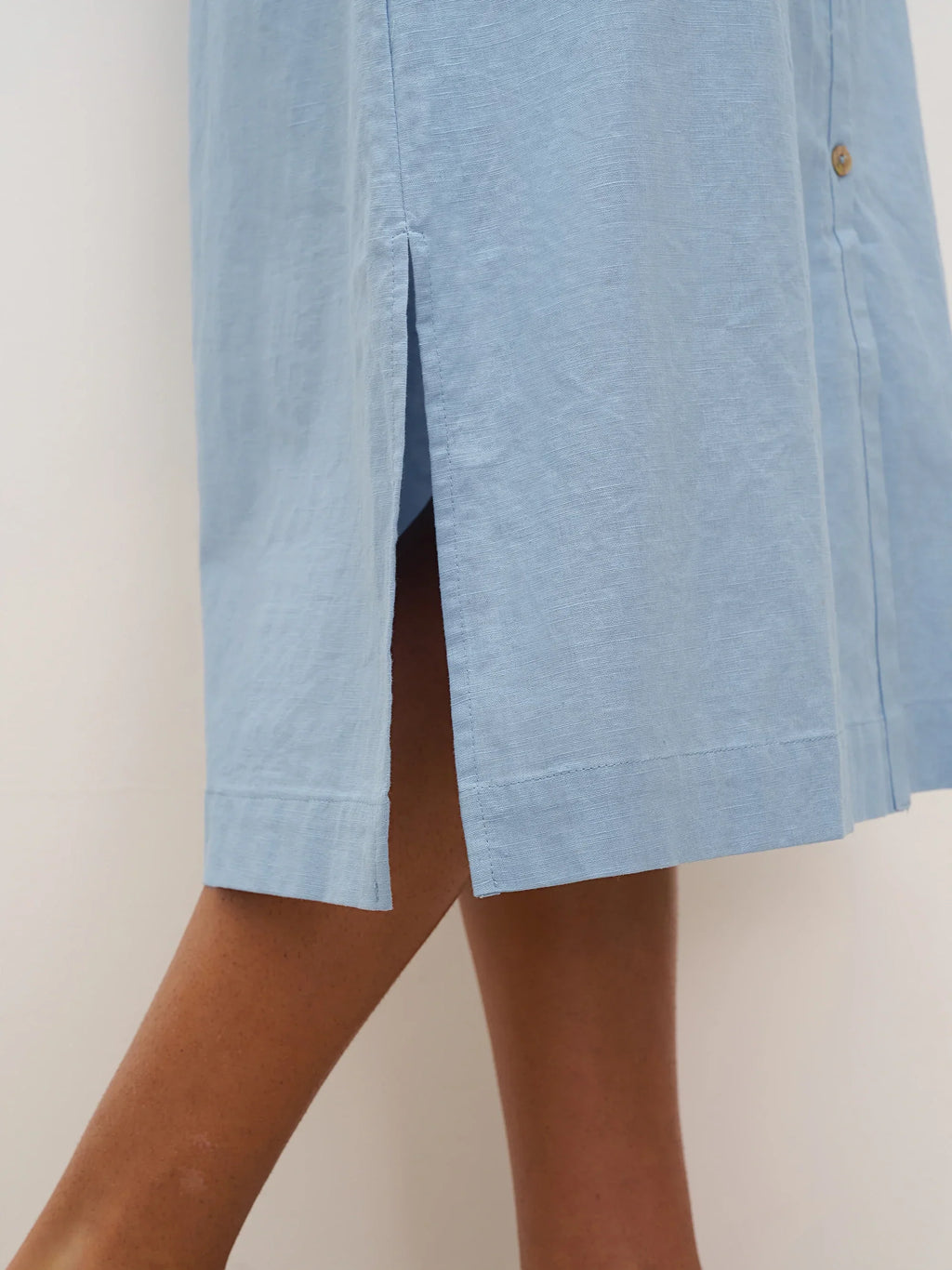 LINTICO LINTICO Linen Ladder Tie Simple Dress TAMARA — detail shot 7