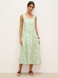 LINTICO LINTICO 100% Linen Floral Swing Beach Tank Dress LORRAINE — main product shot