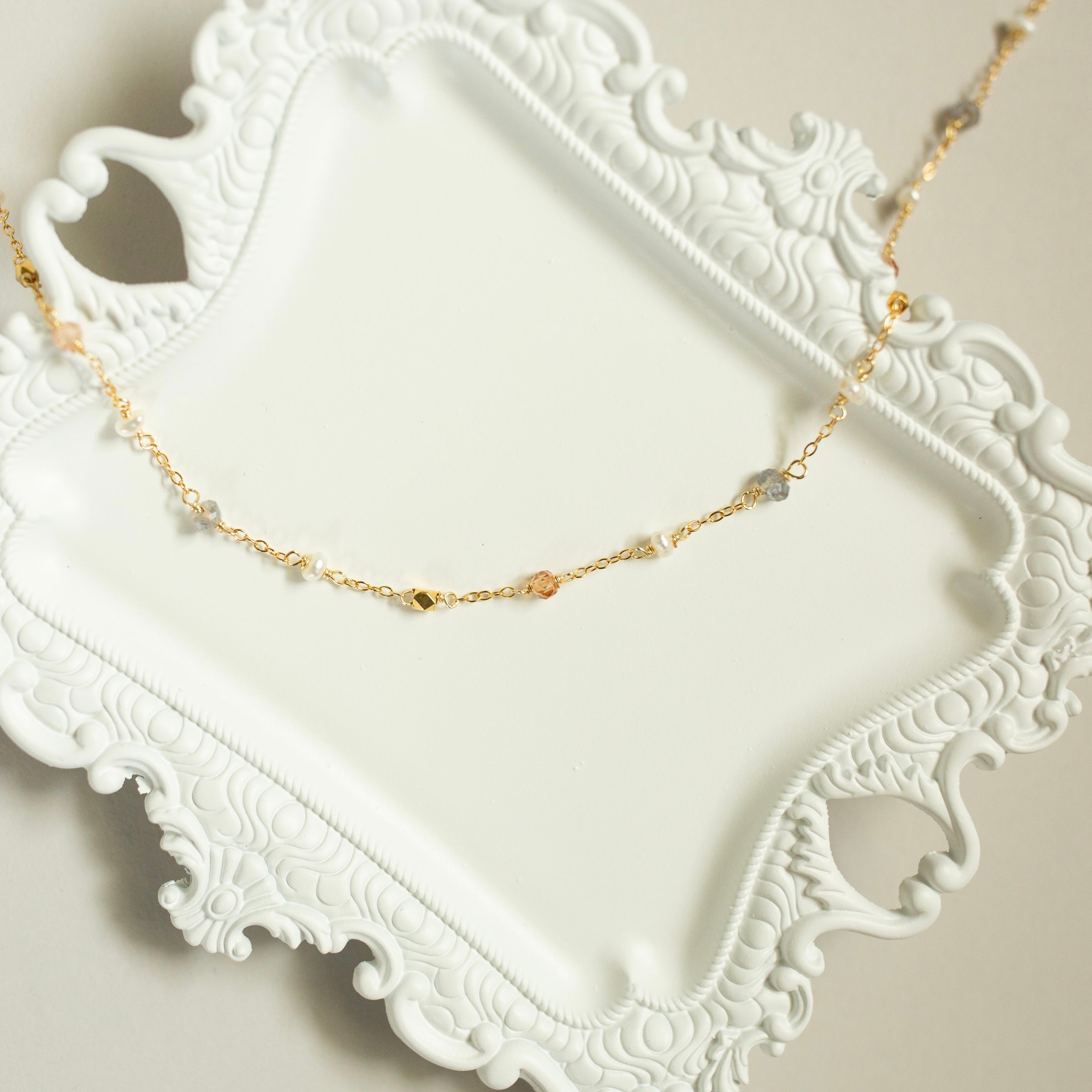 PARKEN JEWELRY Gemstone Martini Chains — necklaces category context