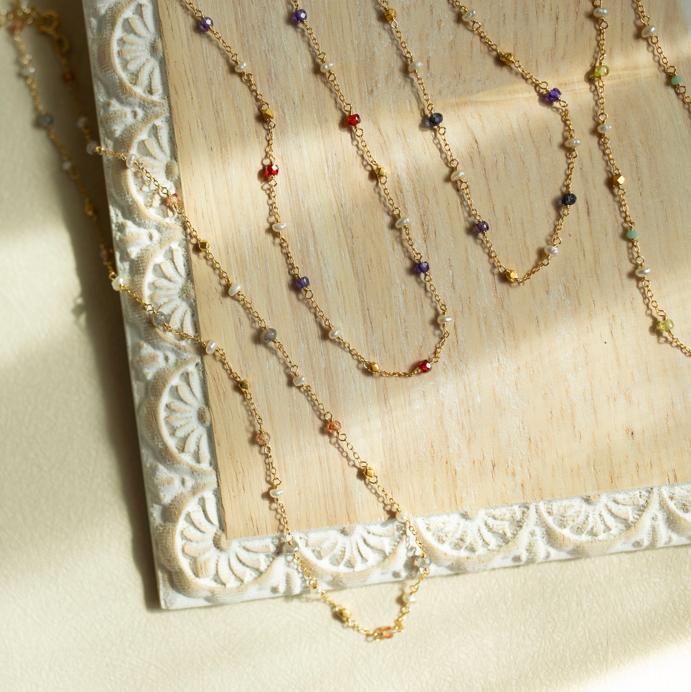 PARKEN JEWELRY Gemstone Martini Chains